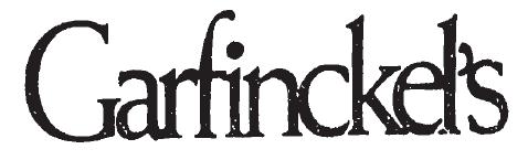 1970s to 1980s Garfinckels logo