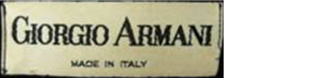 1980s to 1990s Armani tags