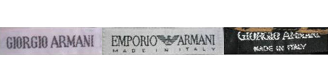 1980s Armani tags