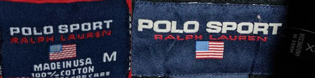 1990s Polo Sport Ralph Lauren tags