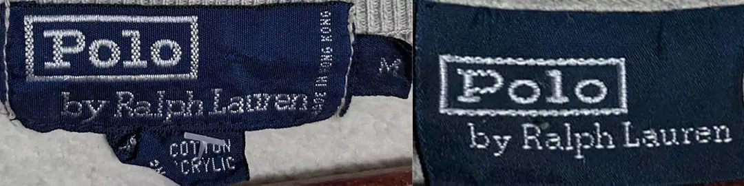 1990s Polo Ralph Lauren tags