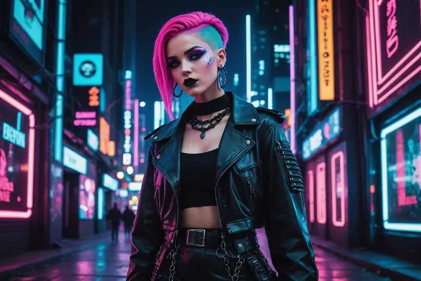 futuristic dark aesthetic fashion