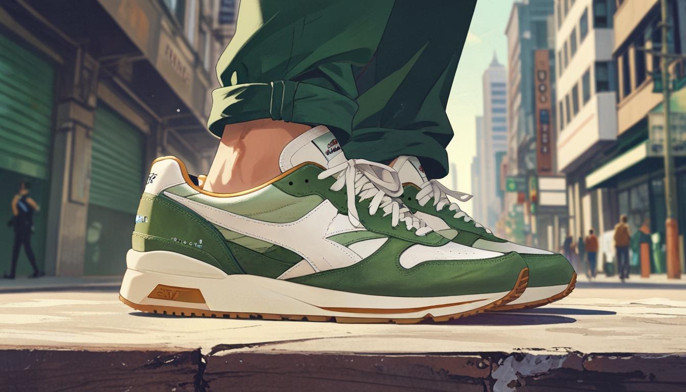 Puma’s Palermo GS Archive Green/White sneakers blend nostalgia with modern style