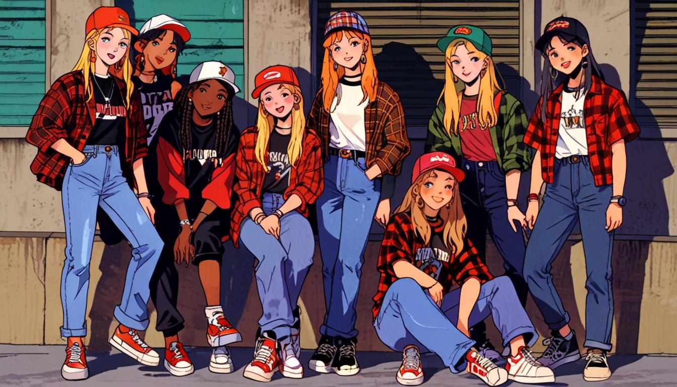 The revival of ’90s fashion trends in contemporary culture