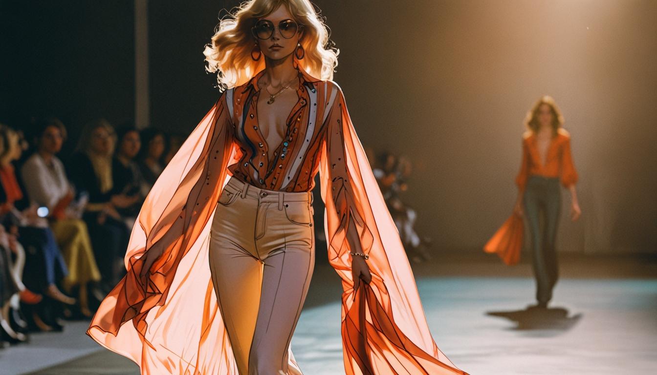 Nostalgic 1970s style makes a comeback in the Spring-Summer 2025 fashion scene