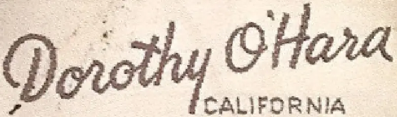 1940s Dorothy O'Hara logo