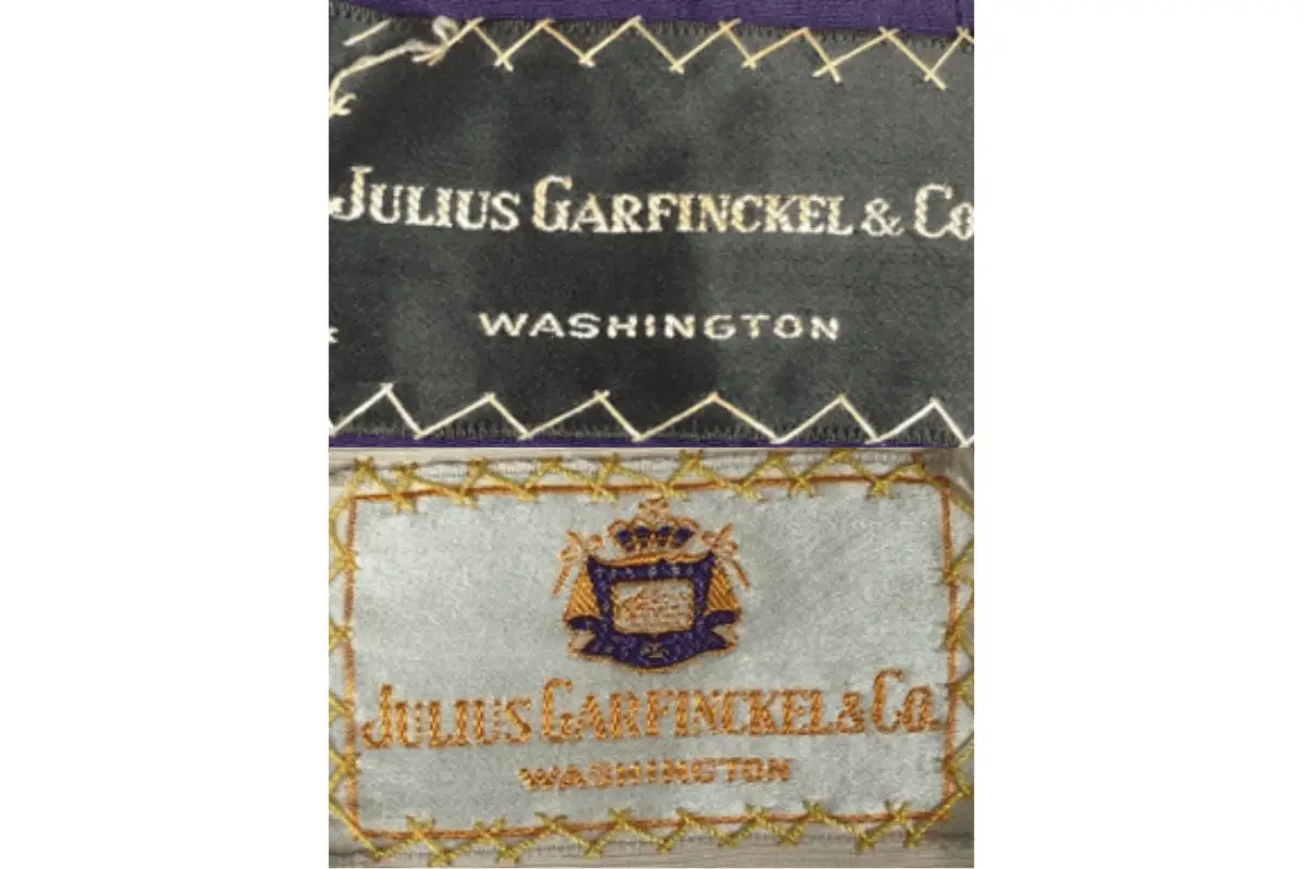 1940s Garfinckel's tags