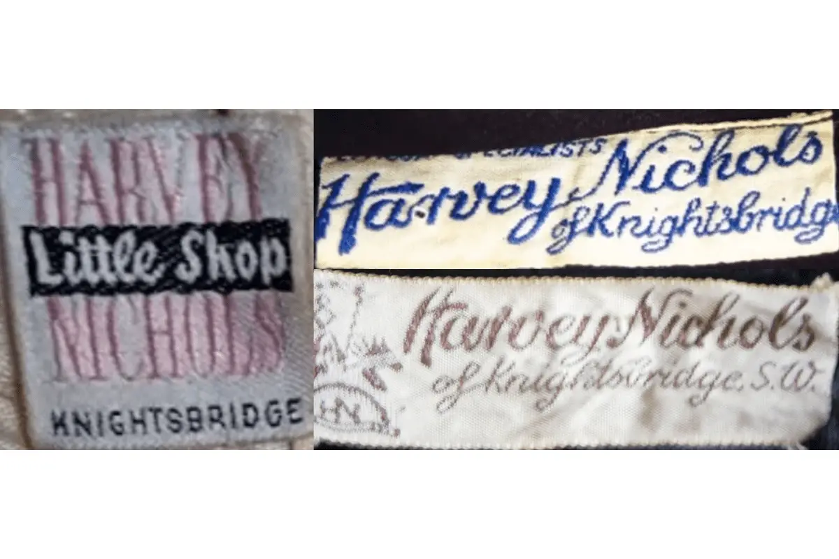 1940s Harvey Nichols tags