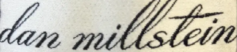 1940s to 1960s Dan Millstein logo