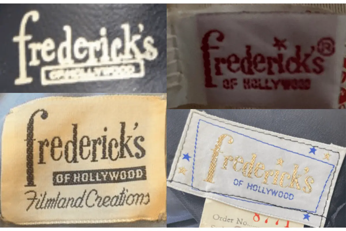 1950s Fredericks of Hollywood tags
