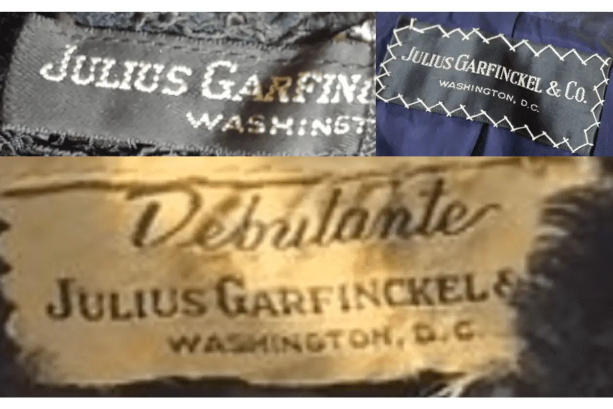 1950s Garfinckel's tags
