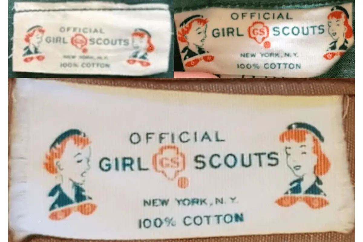 1950s Girl Scouts tags