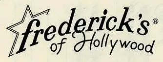 1950s to 1990s Fredericks of Hollywood logo