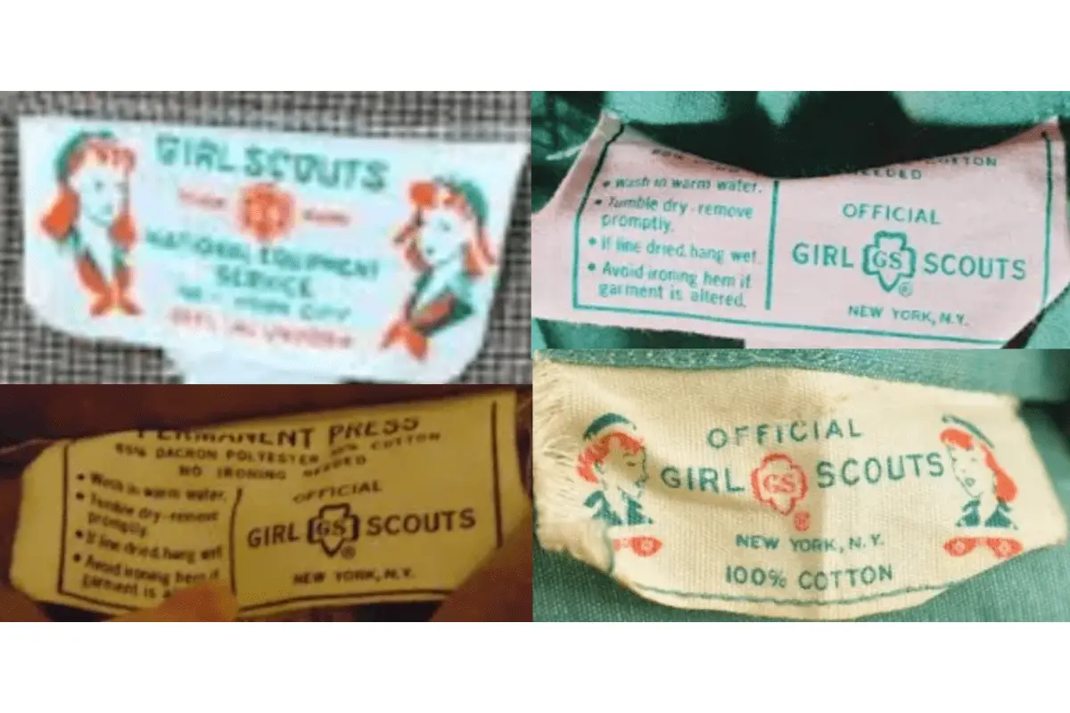 1960s Girl Scouts tags