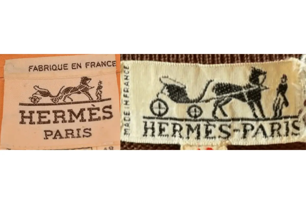 1960s Hermes tags