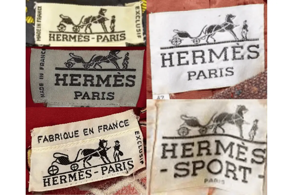 1970s Hermes tags