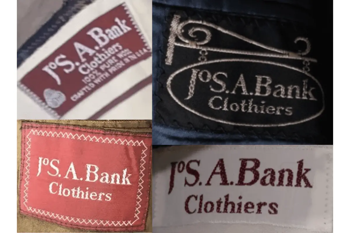 1970s Jos A Bank tags