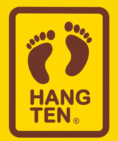 1970s to 1990s Hang Ten logo