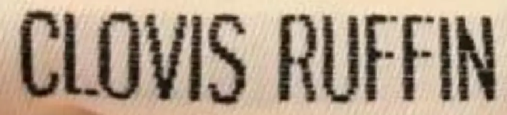 1980s Clovis Ruffin logo 1
