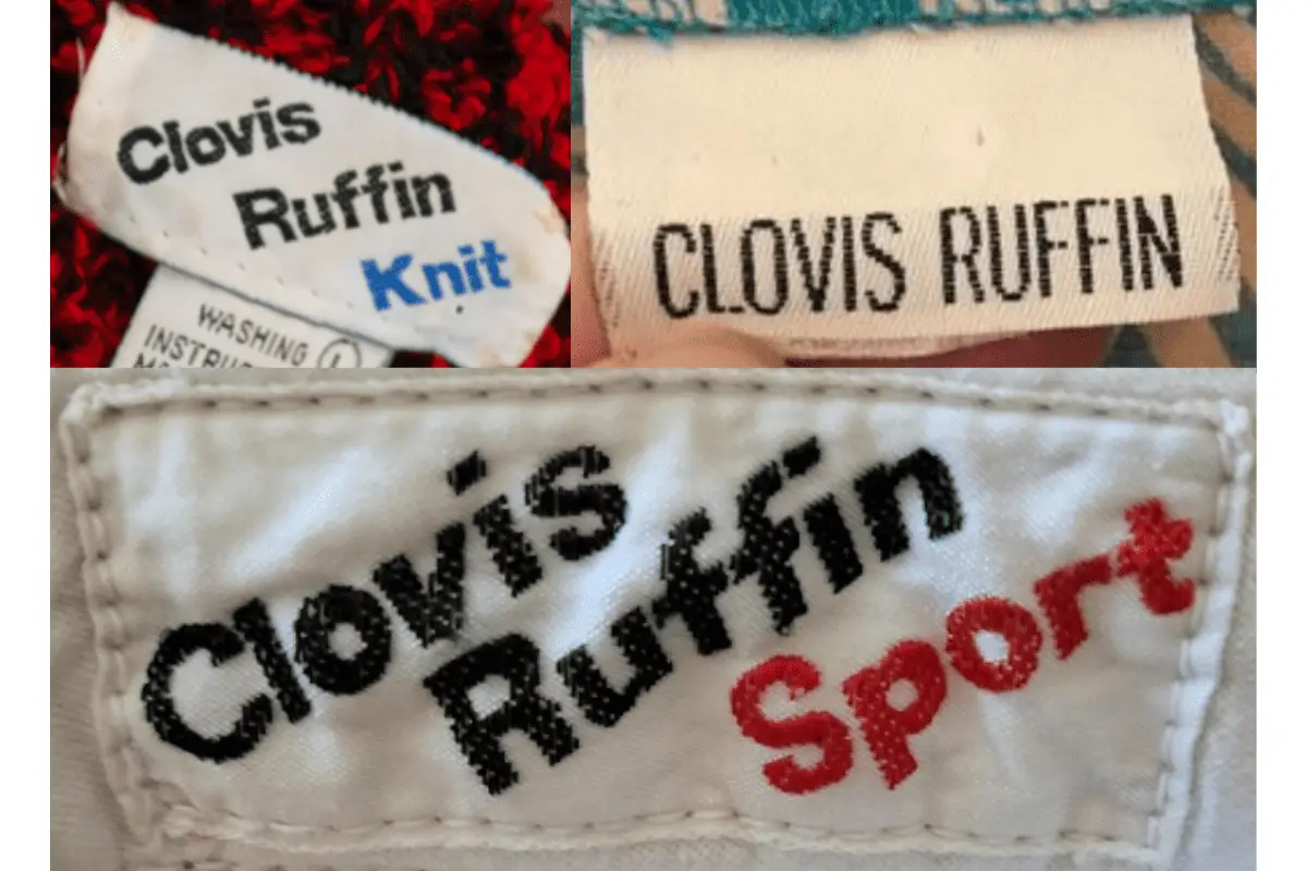 1980s Clovis Ruffin tags