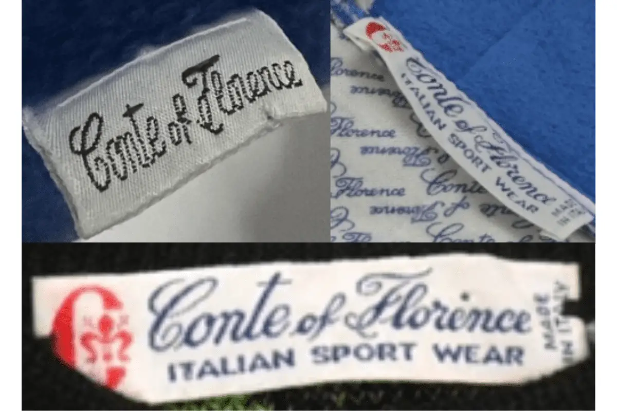 1980s Conte of Florence tags