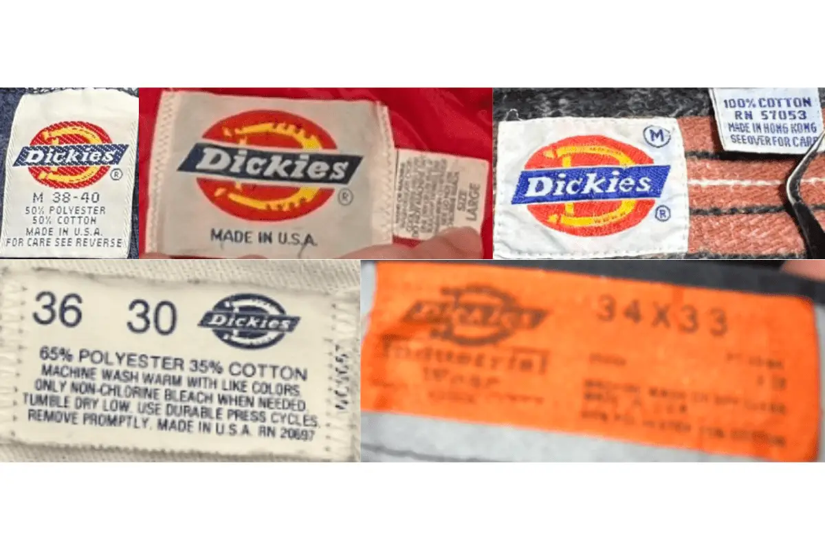 1980s Dickies tags