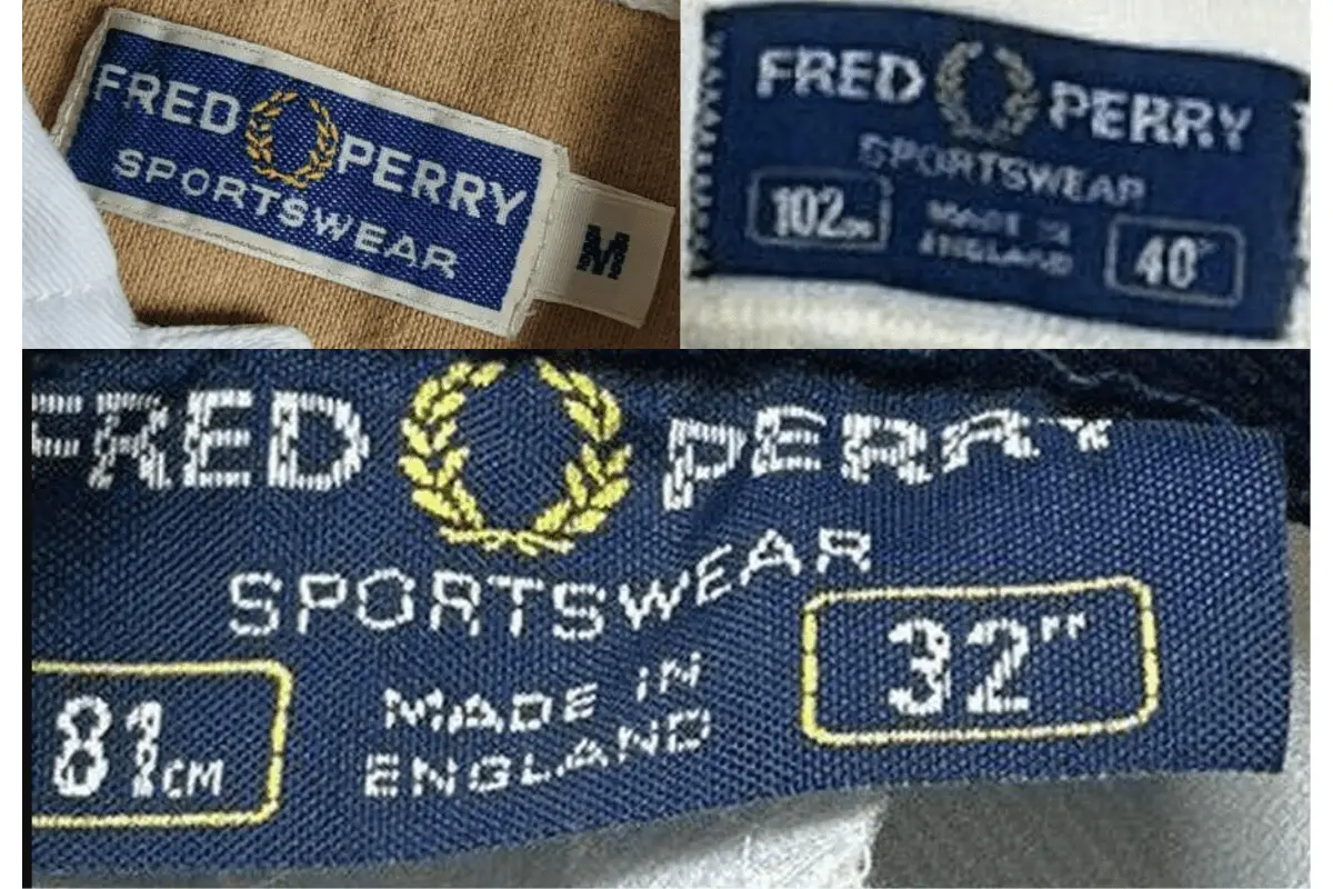 1980s Fred Perry tags