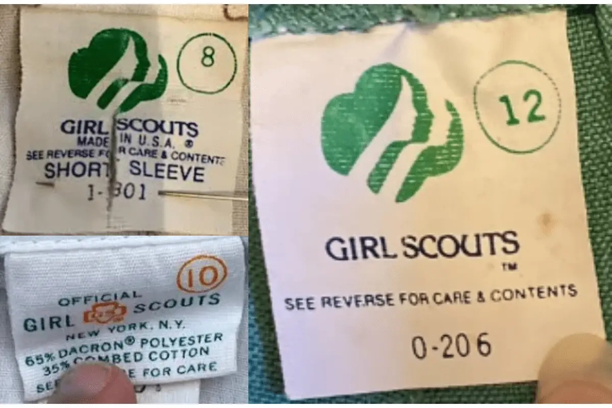 1980s Girl Scouts tags