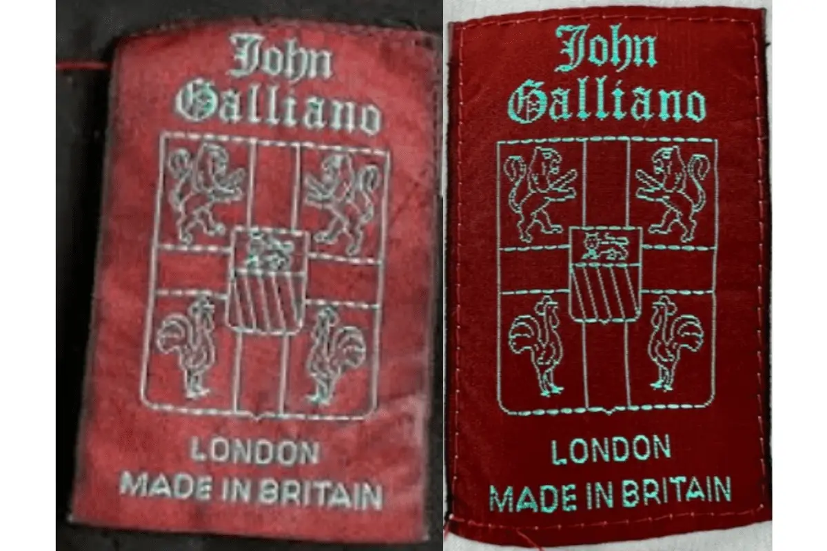 1980s John Galliano tags