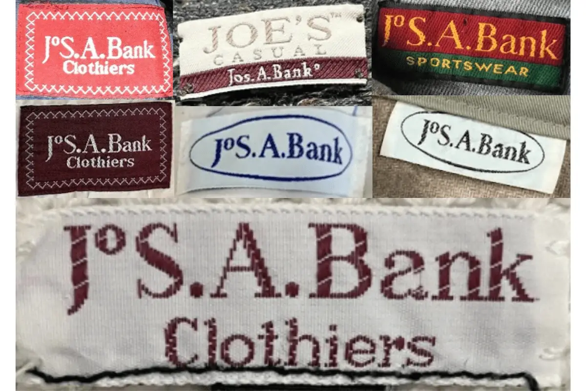 1980s Jos A Bank tags