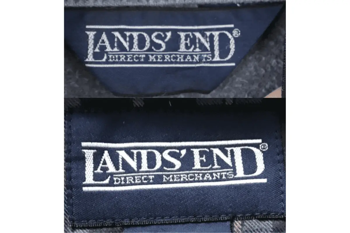 1980s Lands' End tags
