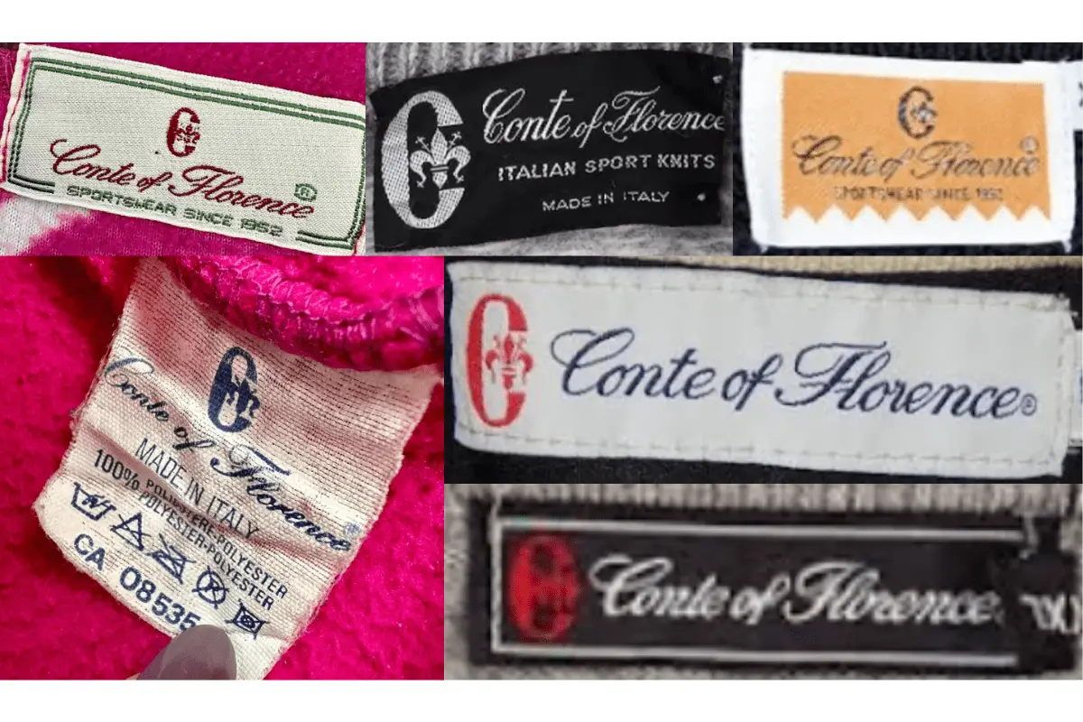 1990s Conte of Florence tags