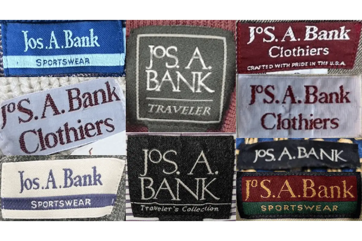 1990s Jos A Bank tags
