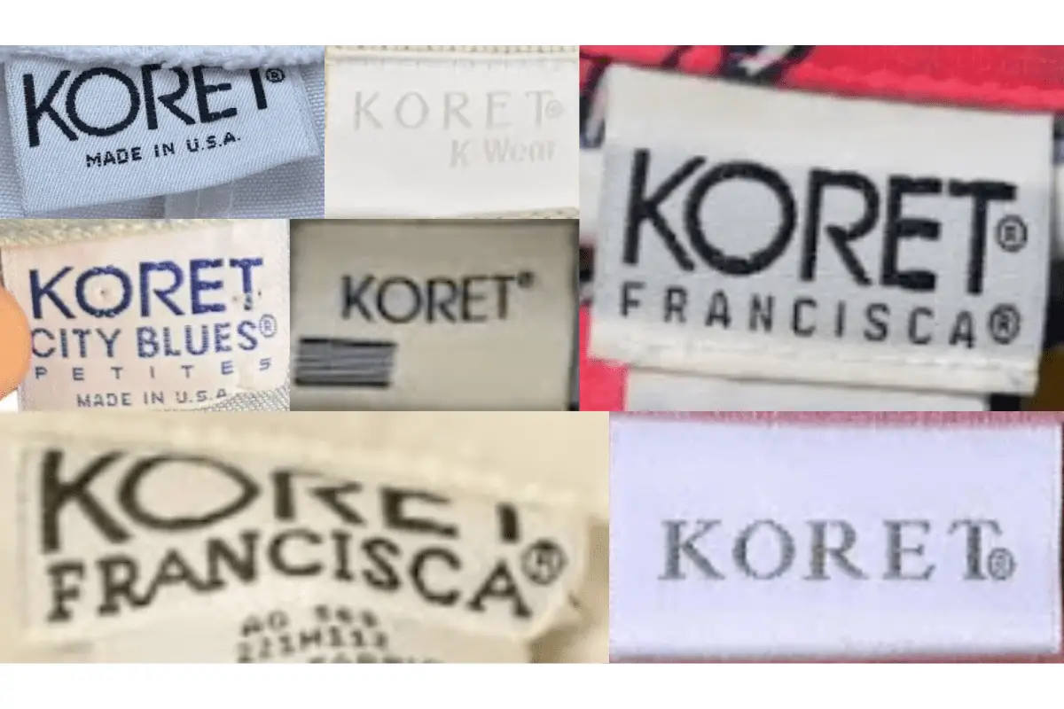 1990s Koret of California tags