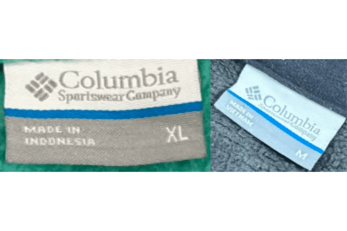2000s Columbia tags