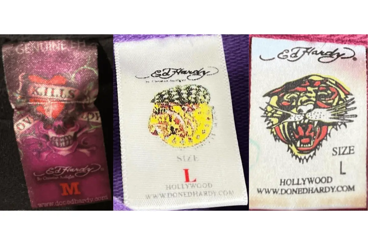 2000s Ed Hardy tags