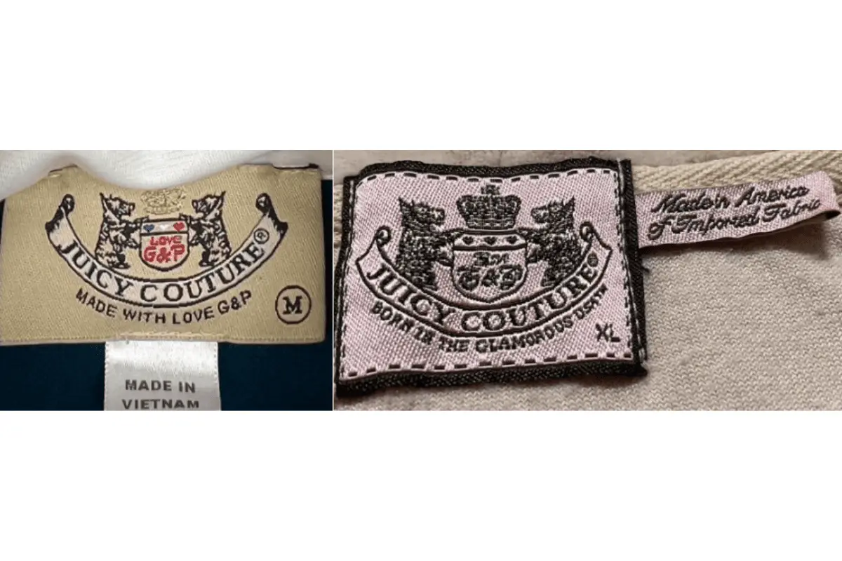 2000s Juicy Couture tags