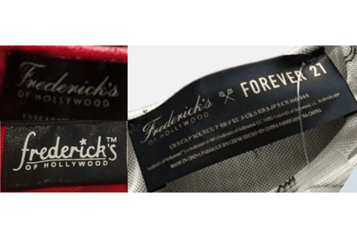 2010s Fredericks of Hollywood tags