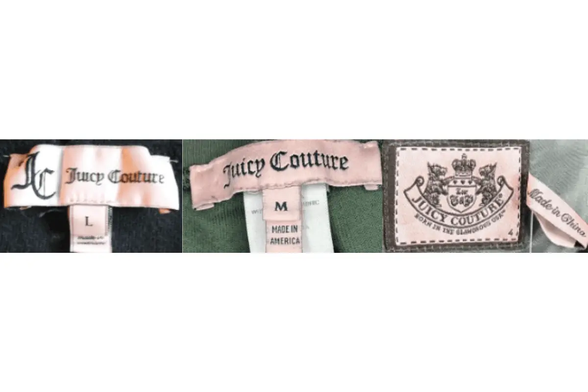 2010s Juicy Couture tags